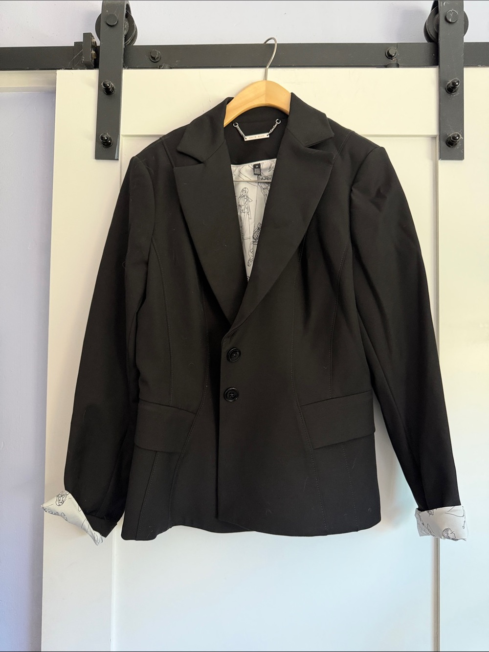 White House Black Market Black Tailored Women's Blazer